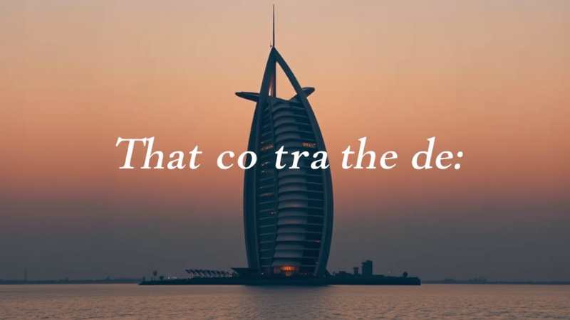 Kết Thúc Một Ngày - Tạm Biệt Burj Al Arab