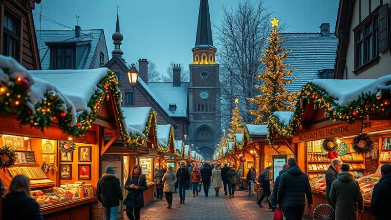 Tham quan chợ Giáng Sinh Nổi tiếng nhất là ở Đức (Nuremberg, Cologne) và Áo (Vienna)