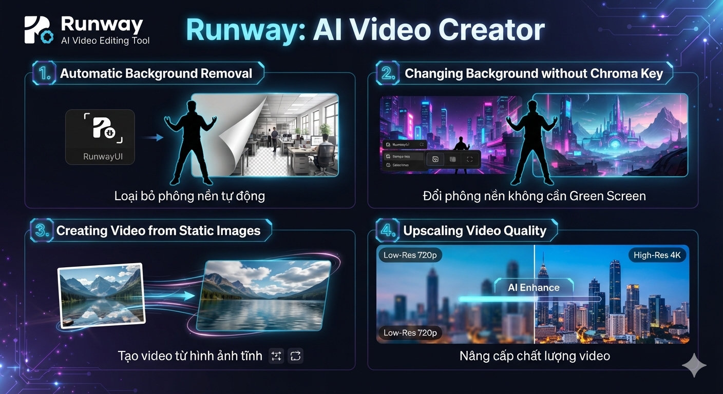 Runway – chinh sua video thong minh voi AI