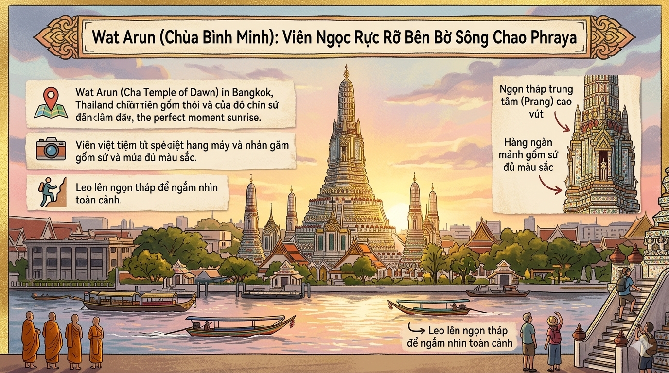 Wat Arun (Chùa Bình Minh)